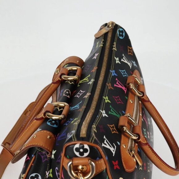 LOUIS VUITTON Monogram Multicolor Rita Tote Bag Black - Picture 9 of 15